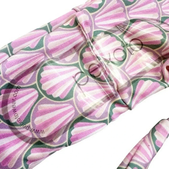 NWT Peixoto Womens Tonie Printed Side Tie Cheeky Bikini Swim Bottom Pink Size L - Picture 7 of 11